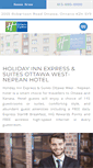 Mobile Screenshot of holidayinnexpressottawawest.com